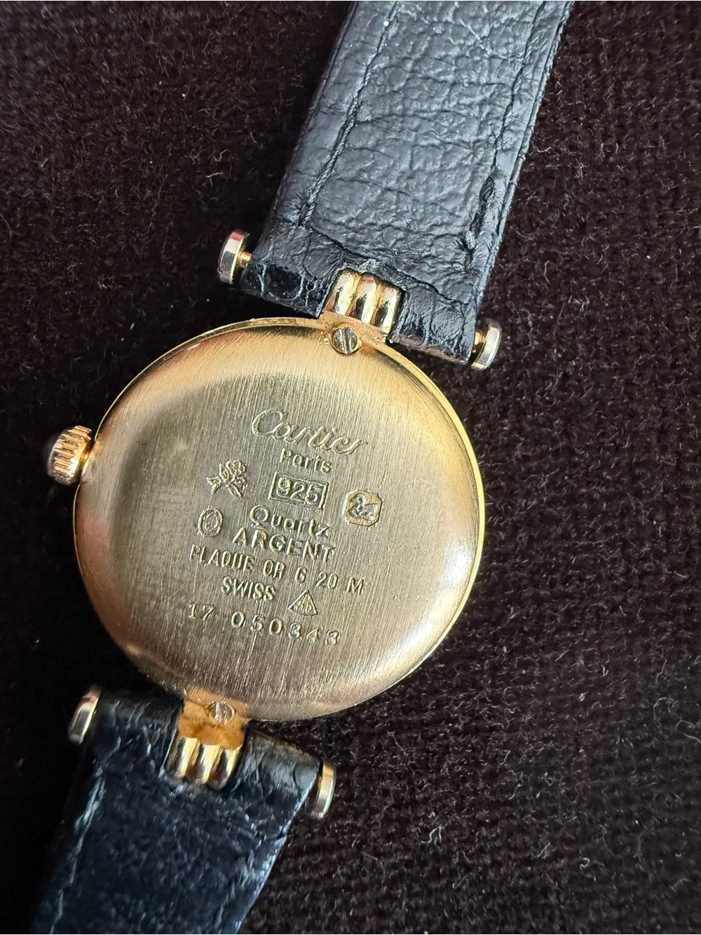 Must de Cartier solid sterling silver 18k gold plated
